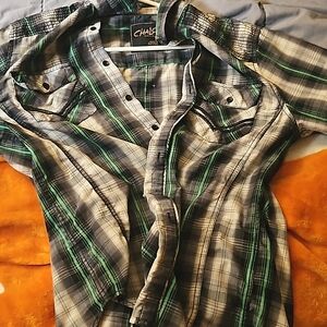 Men's button up collared shirt